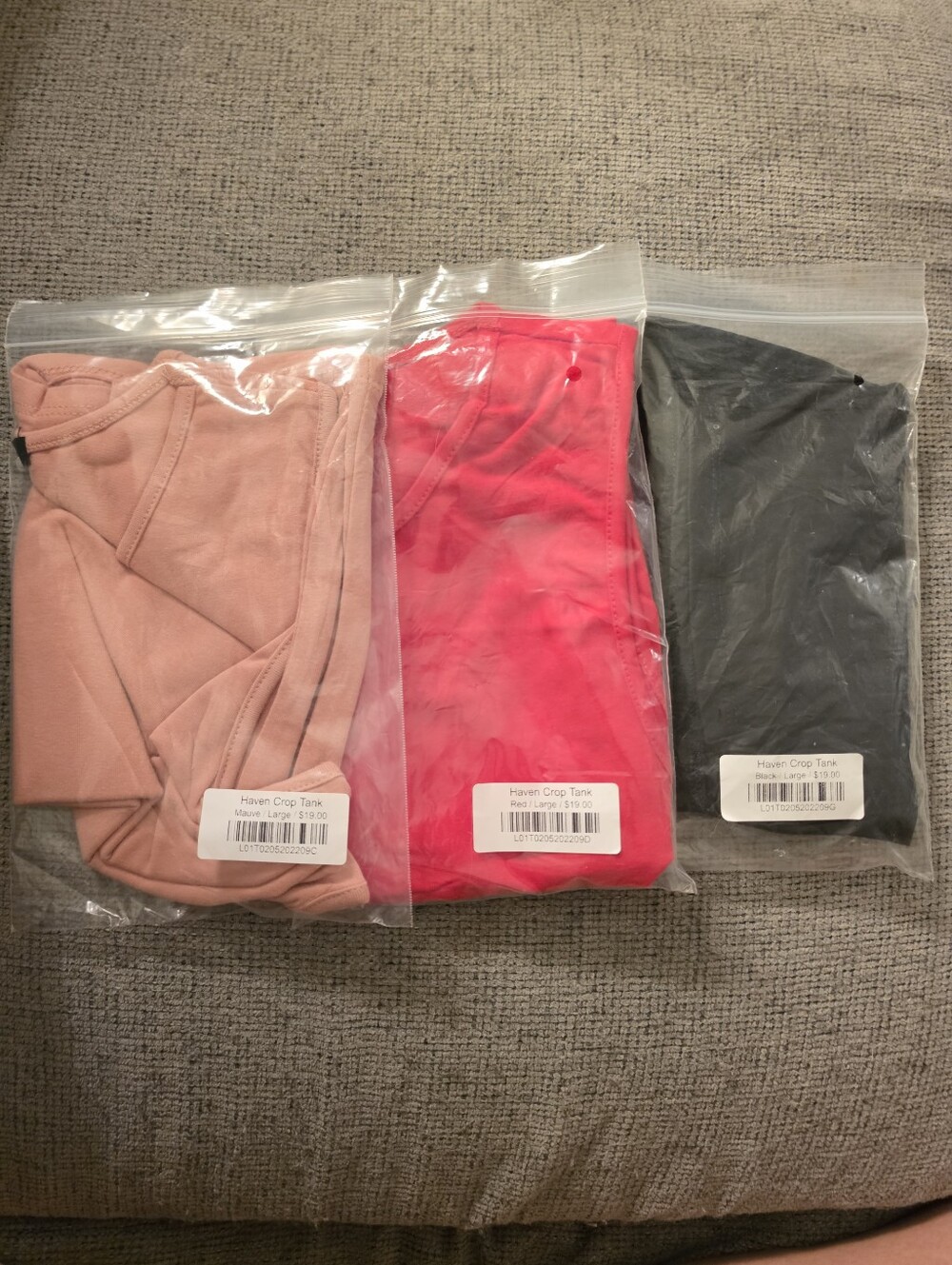 3 Ambiance Crop Tanks